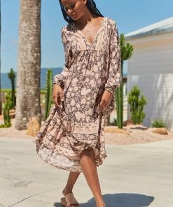 Jaase Liliana Midi Dress - Quartz