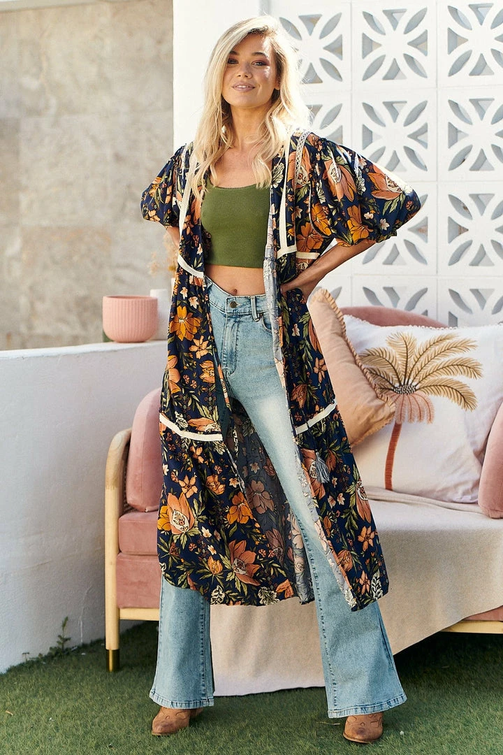 Jaase Wrap Dresses Louisiana Kimono - California Poppy 2 Jaase Wrap Dresses Louisiana Kimono - California Poppy