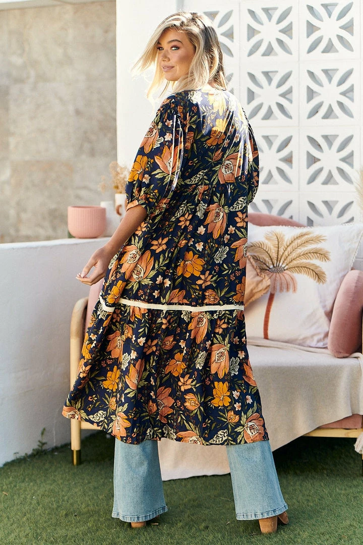 Jaase Wrap Dresses Louisiana Kimono - California Poppy 6 Jaase Wrap Dresses Louisiana Kimono - California Poppy