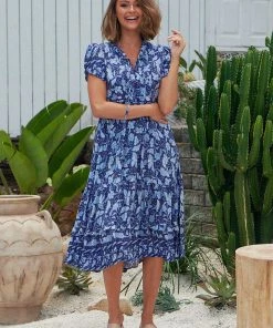 Jaase Nella Midi Dress -Waves Dresses