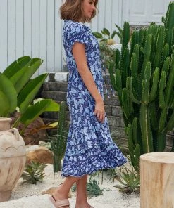Jaase Nella Midi Dress -Waves Dresses