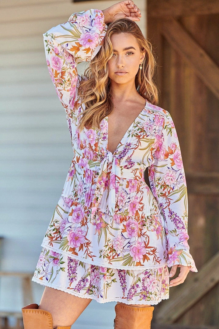 Jaase North Mini Dress - White Acadia Dresses 1 Jaase North Mini Dress - White Acadia Dresses