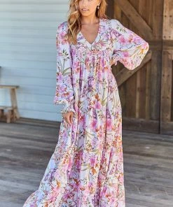 Jaase Rosalie Maxi Dress - White Acadia