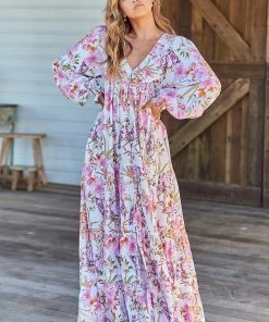 Jaase Rosalie Maxi Dress - White Acadia
