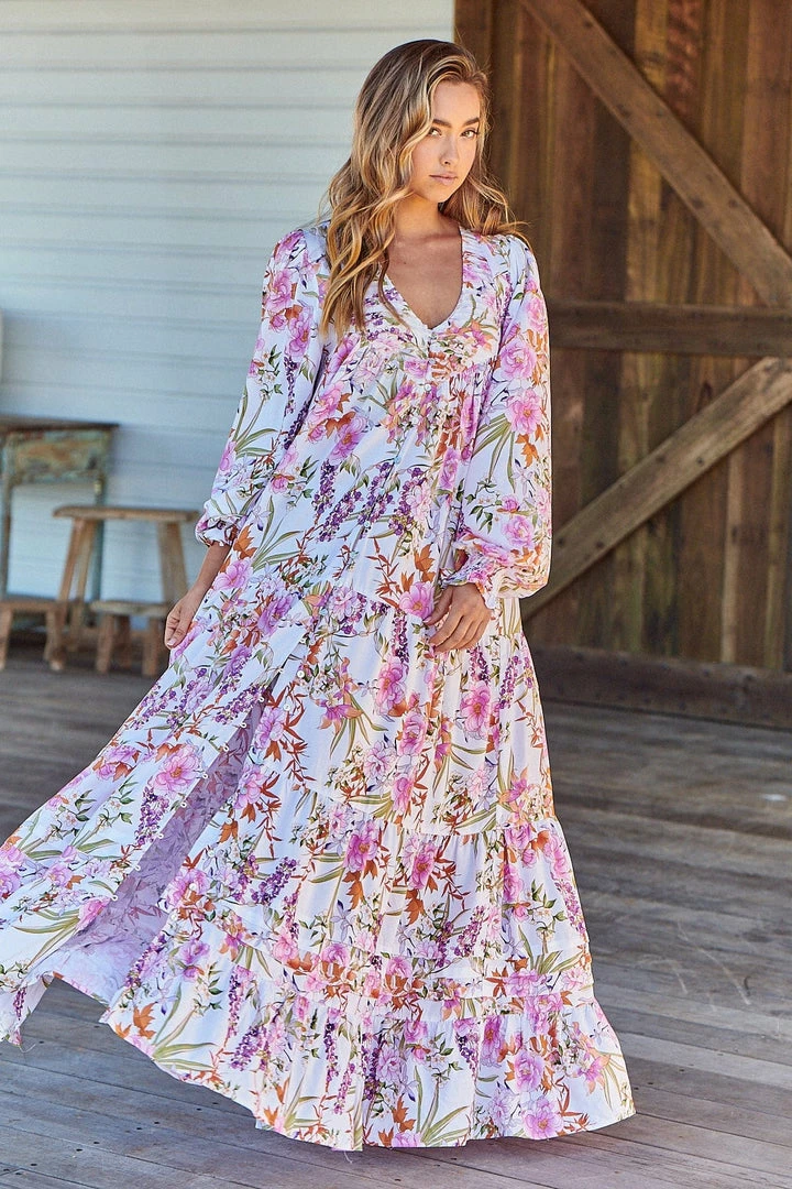 Jaase Rosalie Maxi Dress - White Acadia 9 Jaase Rosalie Maxi Dress - White Acadia