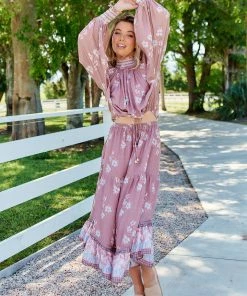 Jaase Bottoms Shaylah Midi Skirt - Chocolate Paper Crane