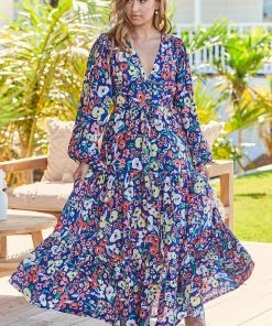 Jaase Dresses Teresa Maxi Dress - Carnation