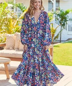 Jaase Dresses Teresa Maxi Dress - Carnation