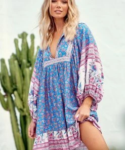 Jaase Dresses Zarina Mini Dress - Blu