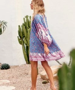 Jaase Dresses Zarina Mini Dress - Blu