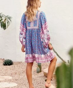 Jaase Dresses Zarina Mini Dress - Blu