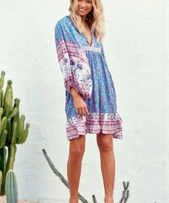 Jaase Dresses Zarina Mini Dress - Blu