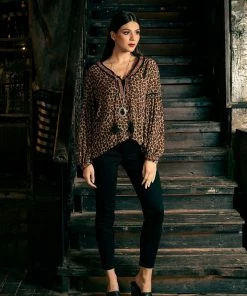 Tulle And Batiste Tops Kristen Blouse - Brunette - Preorder