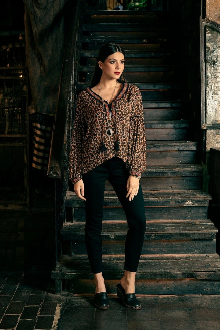 Tulle And Batiste Tops Kristen Blouse - Brunette - Preorder 1 Tulle And Batiste Tops Kristen Blouse - Brunette - Preorder