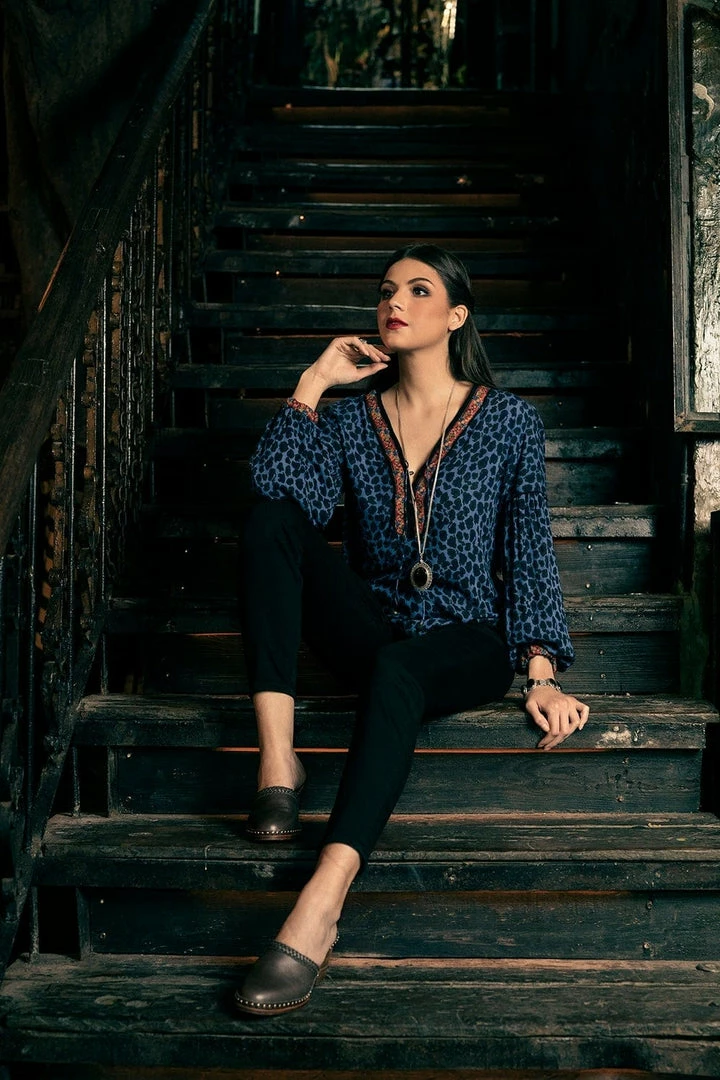 Tulle And Batiste Tops Kristen Blouse - Electric Blue - Preorder 1 Tulle And Batiste Tops Kristen Blouse - Electric Blue - Preorder