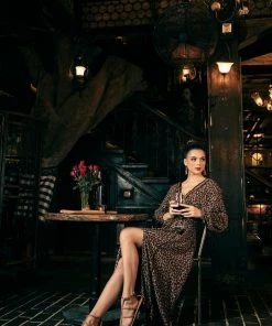 Tulle And Batiste Kristen Kaftan - Brunette - Preorder