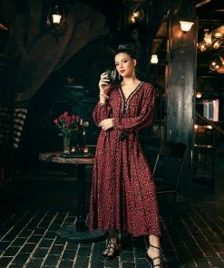 Tulle And Batiste Kristen Kaftan - Tango Red - Preorder