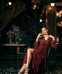 Tulle And Batiste Kristen Kaftan - Tango Red - Preorder 5 Tulle And Batiste Kristen Kaftan - Tango Red - Preorder