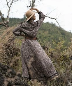 Tulle And Batiste Laura Maxi Dress - Chestnut - Preorder