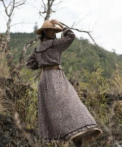 Tulle And Batiste Laura Maxi Dress - Chestnut - Preorder