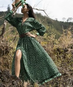 Tulle And Batiste Laura Maxi Dress - Emerald - Preorder Dresses
