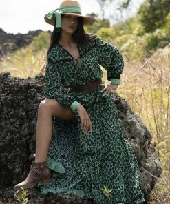 Tulle And Batiste Laura Maxi Dress - Emerald - Preorder Dresses