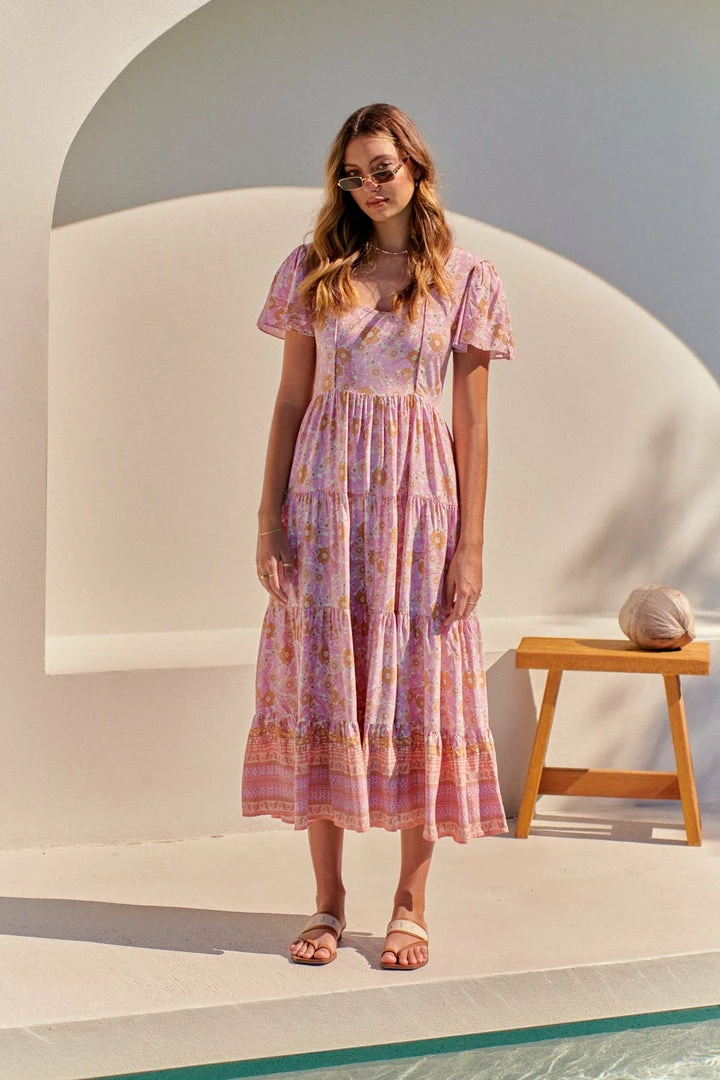 Jaase Dresses Cranberry Maxi Dress - Pink Flamingo Wonderland 10 Jaase Dresses Cranberry Maxi Dress - Pink Flamingo Wonderland