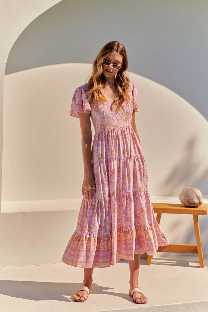 Jaase Dresses Cranberry Maxi Dress - Pink Flamingo Wonderland 5 Jaase Dresses Cranberry Maxi Dress - Pink Flamingo Wonderland