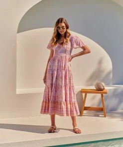 Jaase Dresses Cranberry Maxi Dress - Pink Flamingo Wonderland 17 Jaase Dresses Cranberry Maxi Dress - Pink Flamingo Wonderland