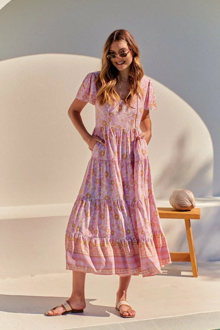 Jaase Dresses Cranberry Maxi Dress - Pink Flamingo Wonderland 7 Jaase Dresses Cranberry Maxi Dress - Pink Flamingo Wonderland