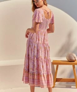 Jaase Dresses Cranberry Maxi Dress - Pink Flamingo Wonderland 15 Jaase Dresses Cranberry Maxi Dress - Pink Flamingo Wonderland