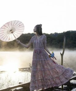 Tulle And Batiste Luna Maxi Dress - Warm Taupe - Preorder Dresses