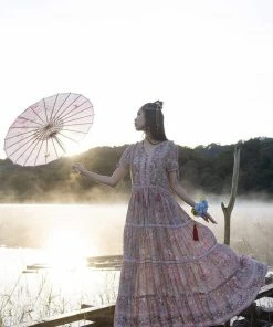 Tulle And Batiste Luna Maxi Dress - Warm Taupe - Preorder Dresses