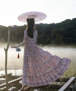 Tulle And Batiste Luna Maxi Dress - Warm Taupe - Preorder Dresses