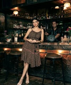 Tulle And Batiste Marie Midi Dress - Brunette - Preorder Dresses