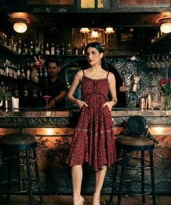 Tulle And Batiste Marie Midi Dress - Tango Red - Preorder Dresses