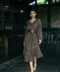 Tulle And Batiste Marie Midi Skirt - Brunette - Preorder