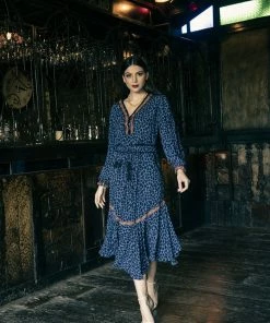 Tulle And Batiste Bottoms Marie Midi Skirt - Electric Blue - Preorder