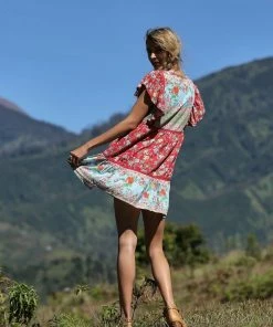 Tulle And Batiste Miriam Mini Dress - Rococco Red - Preorder