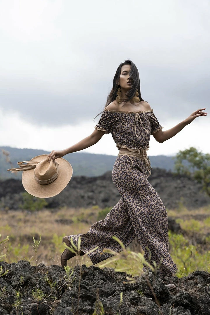 Tulle And Batiste Montana Crop Top - Chestnut - Preorder Tops 6 Tulle And Batiste Montana Crop Top - Chestnut - Preorder Tops