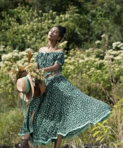 Tulle And Batiste Montana Crop Top - Emerald - Preorder