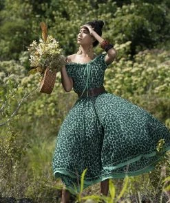 Tulle And Batiste Montana Midi Dress - Emerald - Preorder