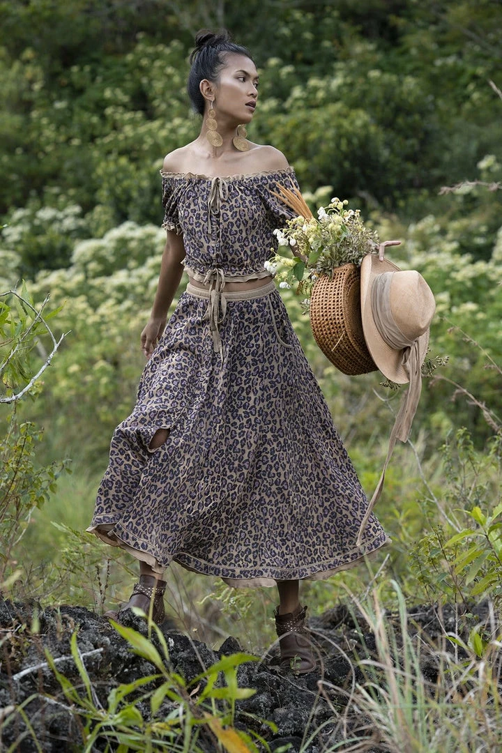 Tulle And Batiste Montana Midi Skirt - Chestnut - Preorder Skirts 2 Tulle And Batiste Montana Midi Skirt - Chestnut - Preorder Skirts