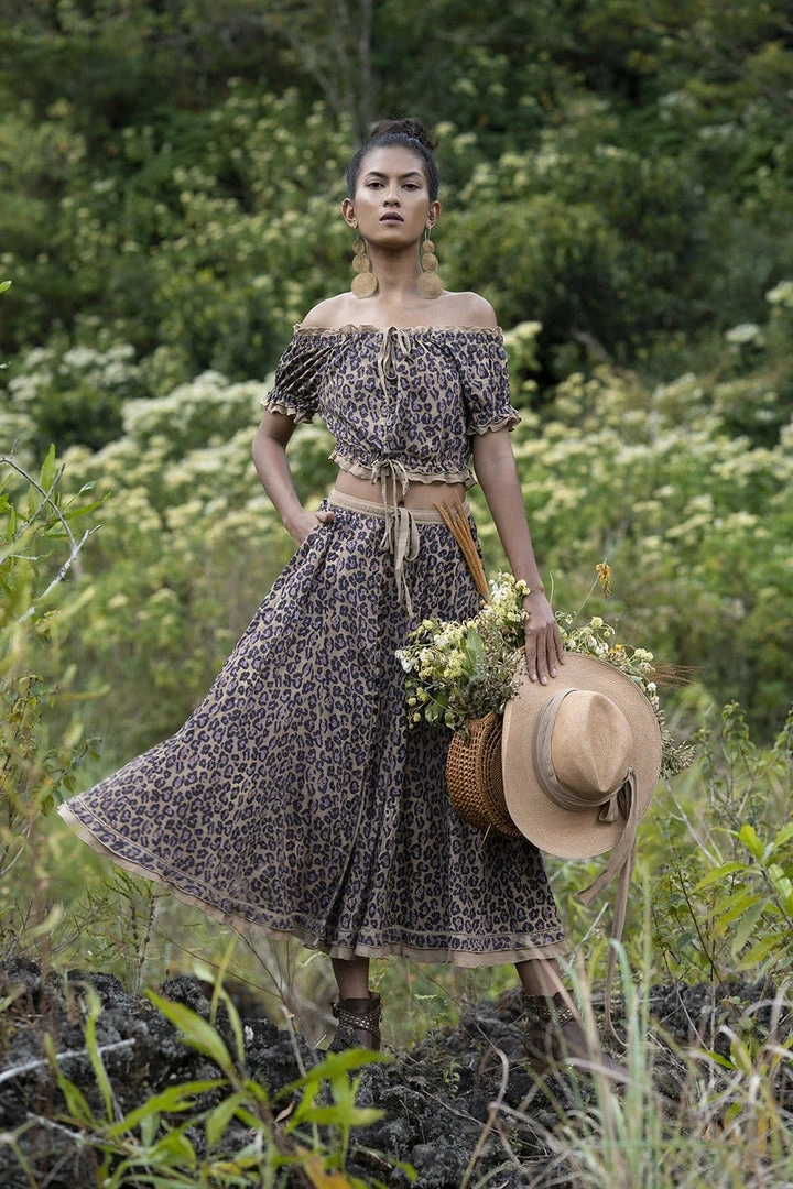 Tulle And Batiste Montana Midi Skirt - Chestnut - Preorder Skirts 3 Tulle And Batiste Montana Midi Skirt - Chestnut - Preorder Skirts