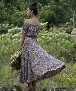 Tulle And Batiste Montana Midi Skirt - Chestnut - Preorder Skirts 9 Tulle And Batiste Montana Midi Skirt - Chestnut - Preorder Skirts