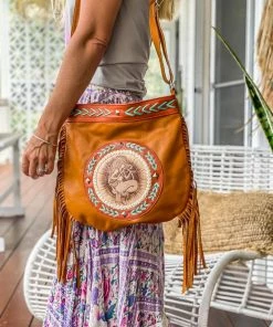 MAHIYA Boho Leather Maiden Mermaid Bag