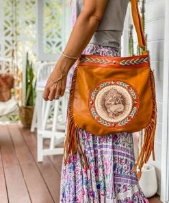 MAHIYA Boho Leather Maiden Mermaid Bag