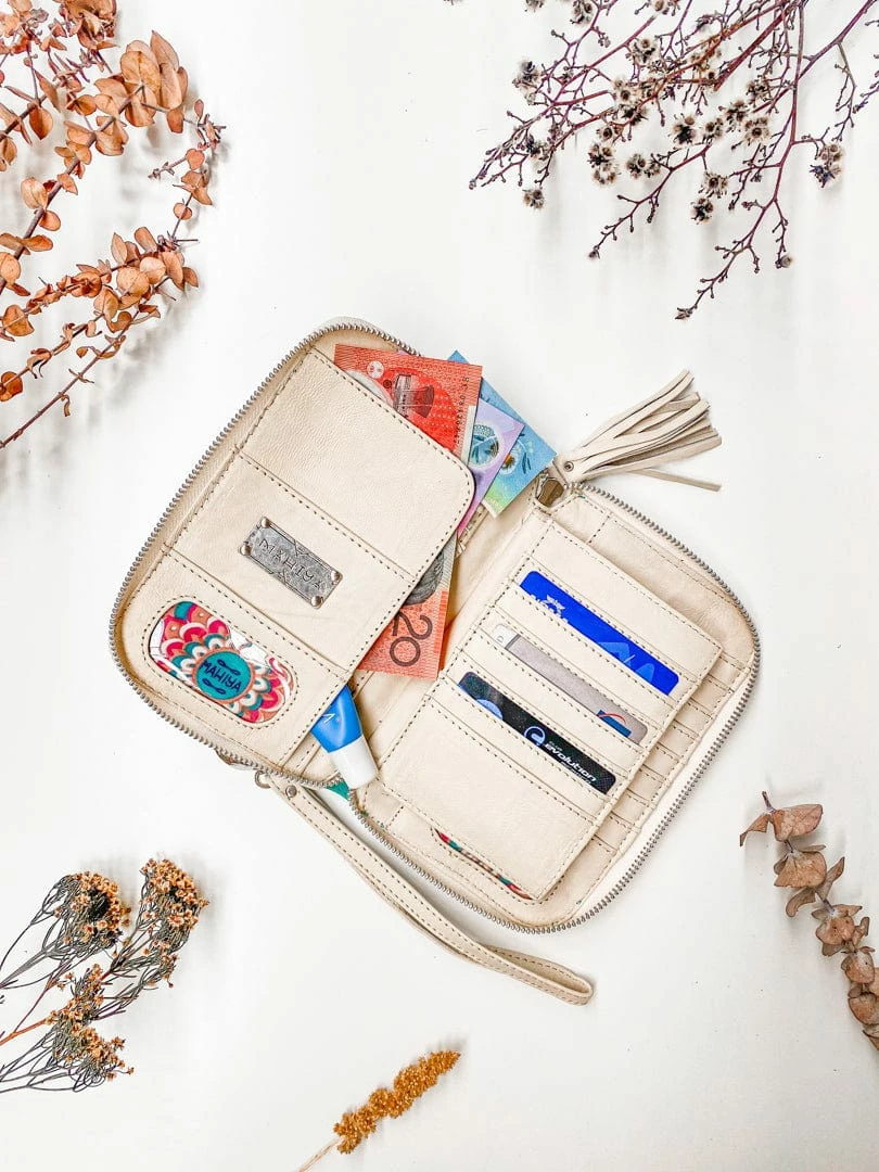 MAHIYA Boho Leather Maiden Mermaid Purse - Turquoise 2 MAHIYA Boho Leather Maiden Mermaid Purse - Turquoise