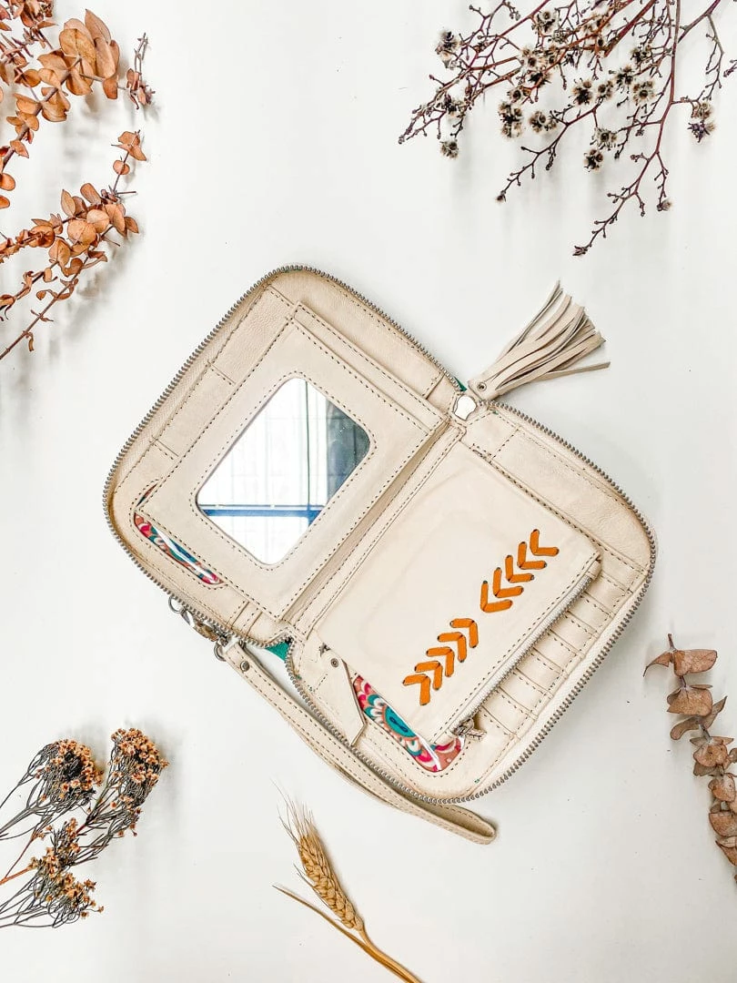 MAHIYA Boho Leather Maiden Mermaid Purse - Turquoise 3 MAHIYA Boho Leather Maiden Mermaid Purse - Turquoise