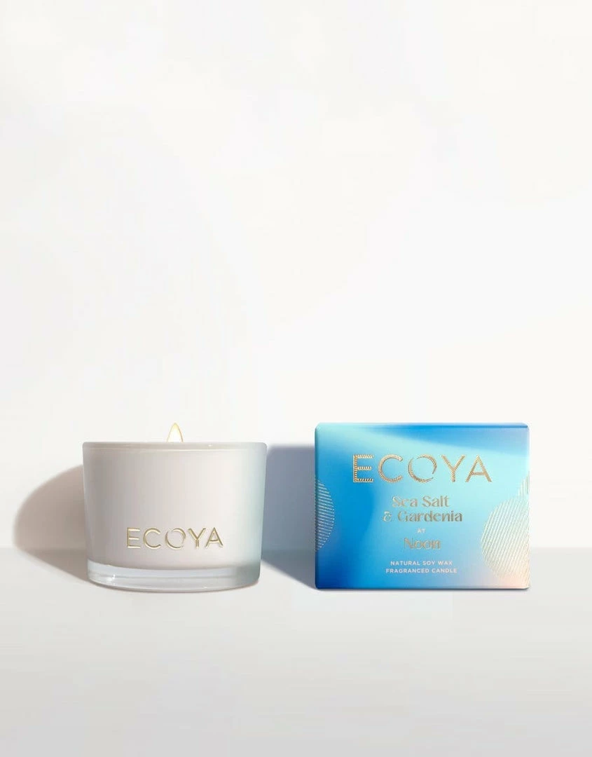 ECOYA Limited Edition: Sea Salt & Gardenia At Noon Monty Candle 1 ECOYA Limited Edition: Sea Salt & Gardenia At Noon Monty Candle